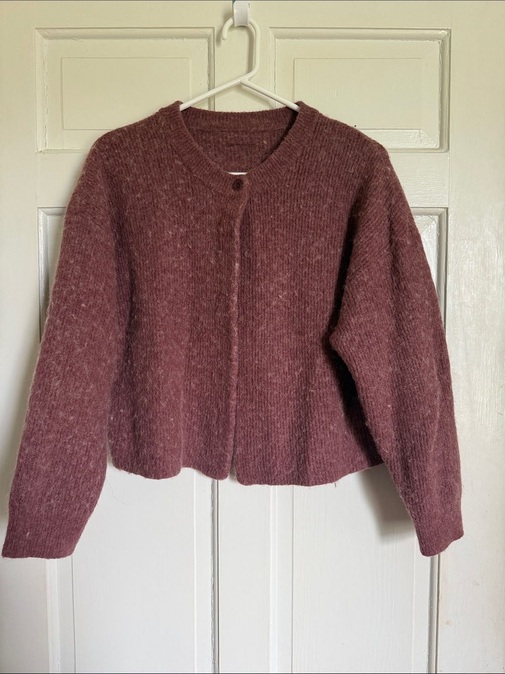 Daily Drills Alpaca Blend Cropped Cardigan Sweater M/L
